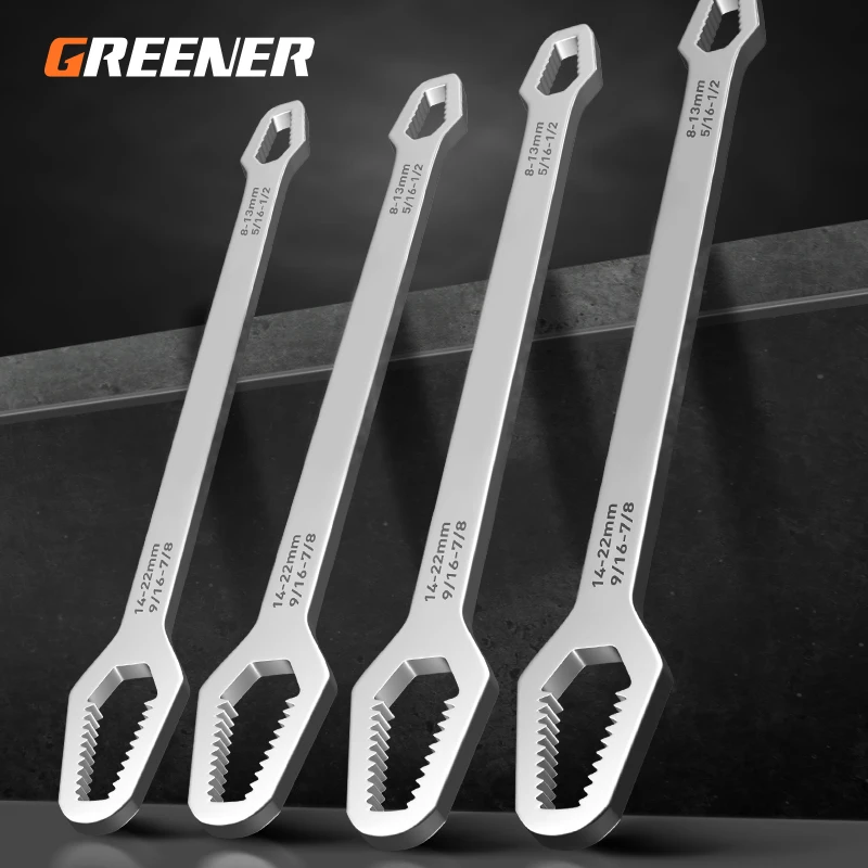 

Universal Torx Wrench Double-head Self-tightening Adjustable Glasses Wrench 8-22MM Board Both Ends Shaped Steel Multi-purpose
