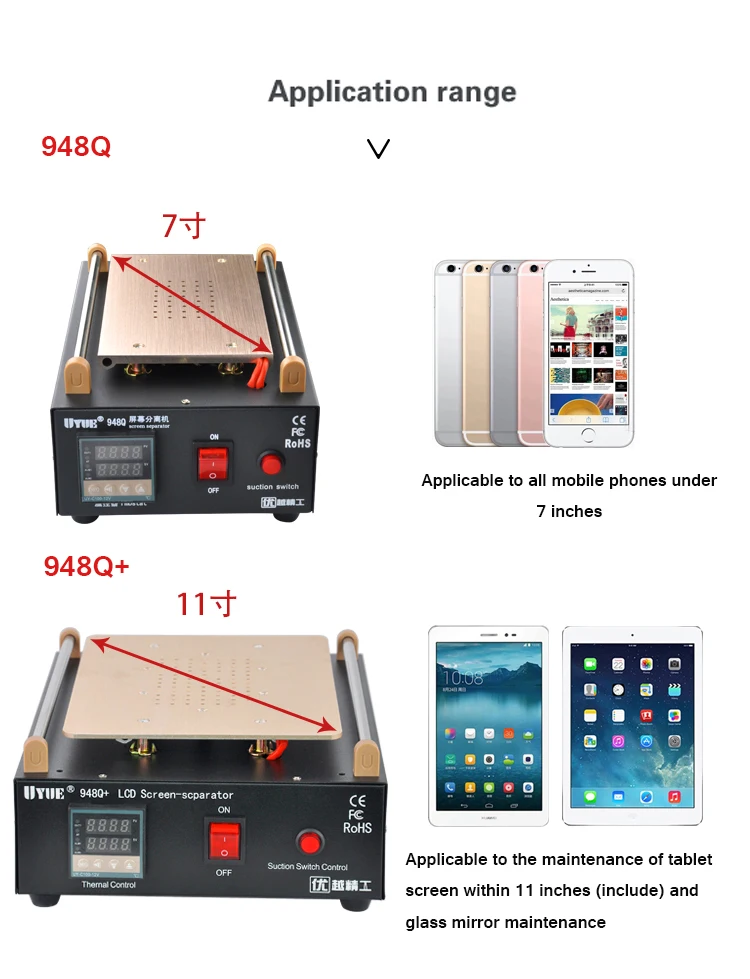 Встроенный вакуумный насос UYUE 948Q металлический корпус стеклянная лампа макс. 7