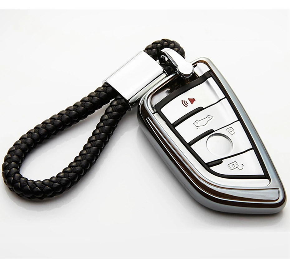 Чехол для автомобильных ключей из ТПУ оболочка + брелок BMW X5 F15 X6 F16 G30 7 серии G11 X1 F48