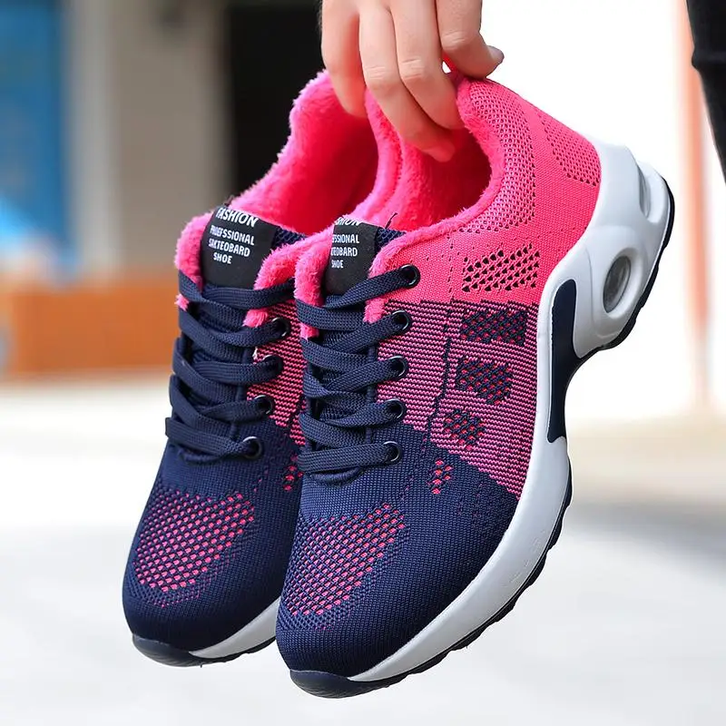 

Air Cushioning Running Shoes Women Sneakers Breathable Mesh Sport Shoes Ladies Trainers