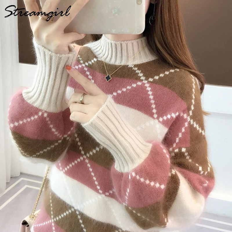 Warm Sweater Women Winter Clothes Knit Pullover Sweaters Female Turtle Neck For Jumper Ladies | Женская одежда