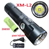 underwater xm l2 led diving flashlight 3 mode waterproof scuba dive torch lamp lanterna 26650 charger