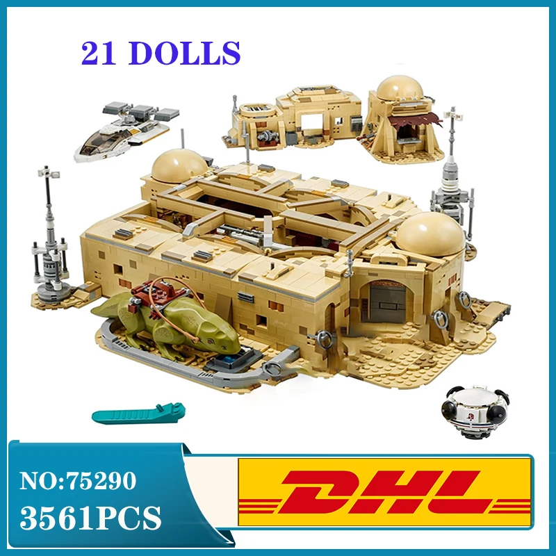 

Hot Star Tatooine Mos Eisley Cantina The Rise of Skywalker Building Block Bricks Space Port Bar Kid BOY Christmas Toys for Gifts