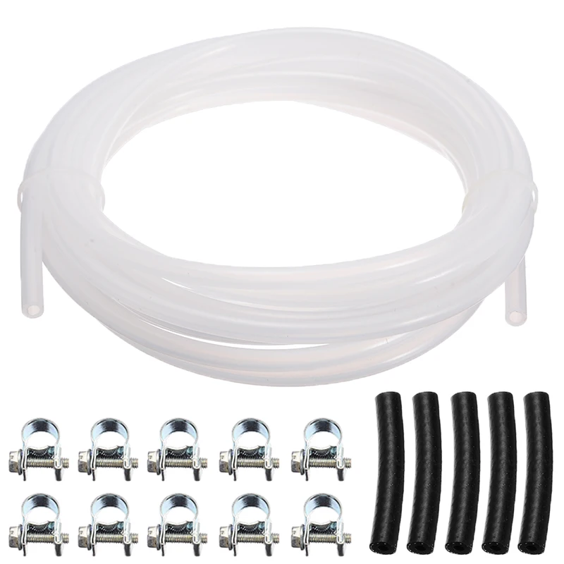 

3.5M Transparent Fuel Pipe Line Hose Clamp Clip Kit Car Heater Fuel Tank Fuel Pie For Webasto Eberspacher Heater
