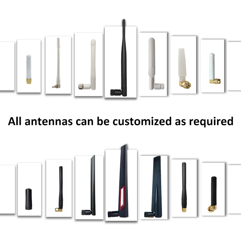 Grandwisdom 5pcs 2.4G antenna 2-3dbi sma male wlan wifi 2.4ghz antene pbx iot module router signal receiver antena high gain