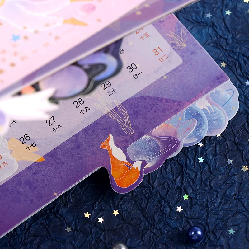 Настольный календарь VanYi 2021 The Little Prince Kawaii ежедневный настольный органайзер для