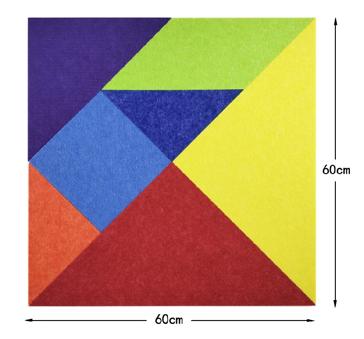 Новинка 9 мм фетровая ткань Tangram Pantern ручной работы дизайнерский Сделай Сам креативный интересный Фотофон для стен
