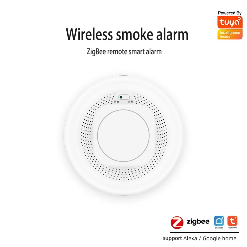 

ZigBee Tuya Smart Home Home Fire Smoke Detector Tuya Smoke Sensor