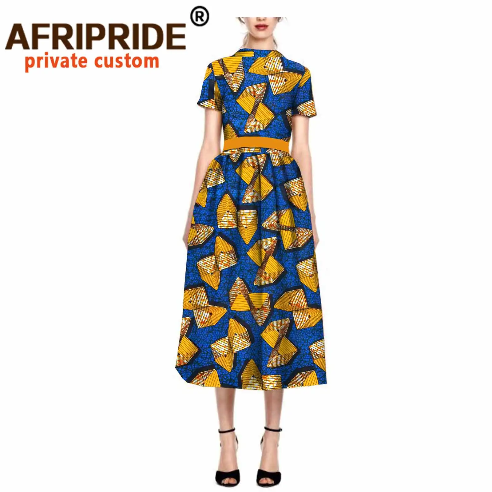 Новинка 2020 оригинальные африканские платья для женщин платье средней длины с