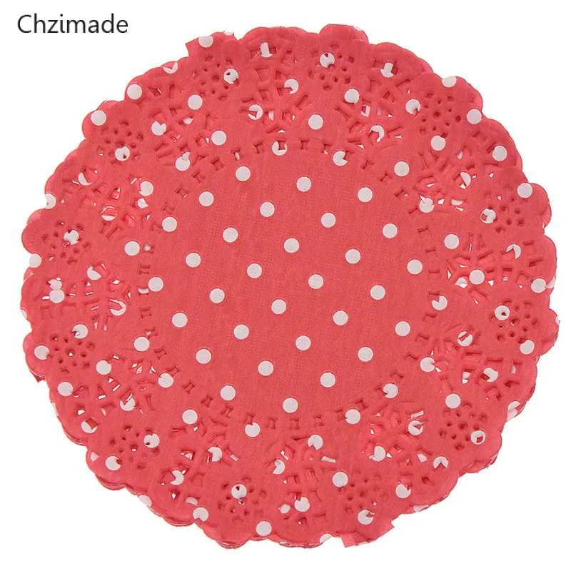 Lychee Life Dots кружевные бумажные салфетки для украшения свадебной вечеринки поделки