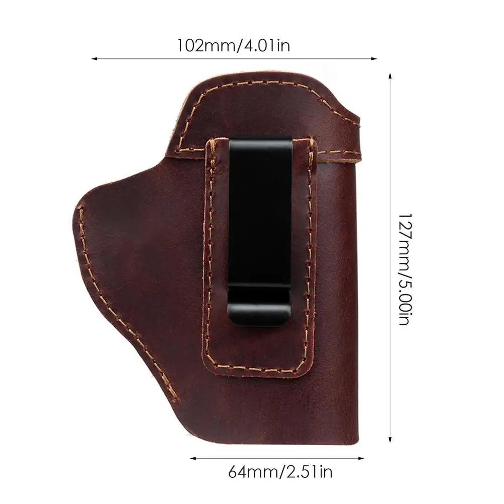 

Leather Holster Strategic Holster For S&W M&P Shield Glock G26 43 Outdoor Belt Bag Hunting Holster Invisible Leather Waist Cover