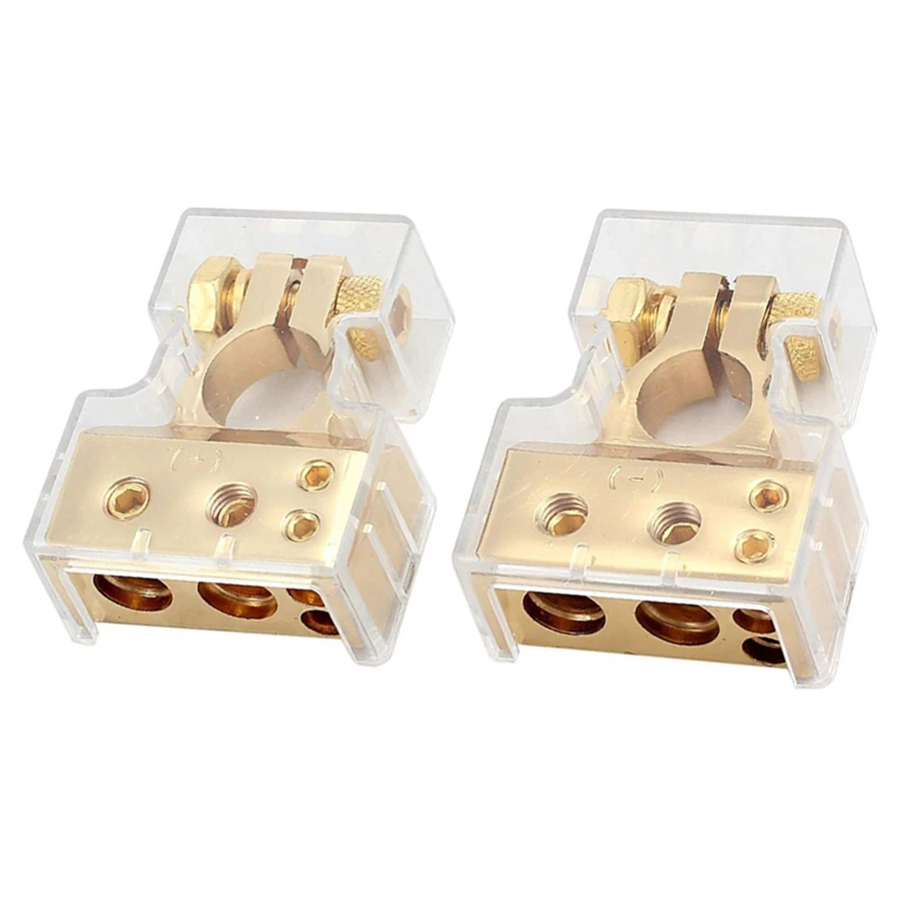 2 шт. автомобильный положительный зажим клеммы отрицательного аккумулятора с 4