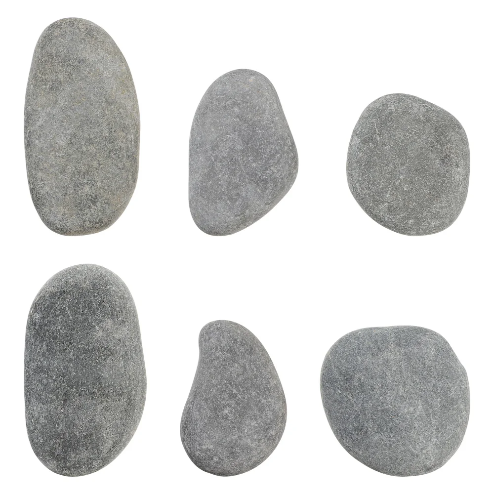 

Supvox 6pcs Painting Rocks Smooth Craft Rocks Extremely Smooth Stones Art Rocks for Painting