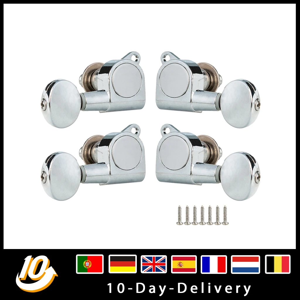 4 шт. 2L 2R прилагаемая Гавайская гитара настройка колышков тюнеров никелевая