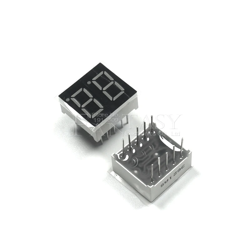 5 шт. цифровая трубка сегмент общий анод красная 2-битная 0 36 дюймов красный