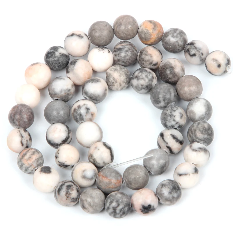 15 &quotнитевые модные бусины из натурального камня матовые розовые ботсванские