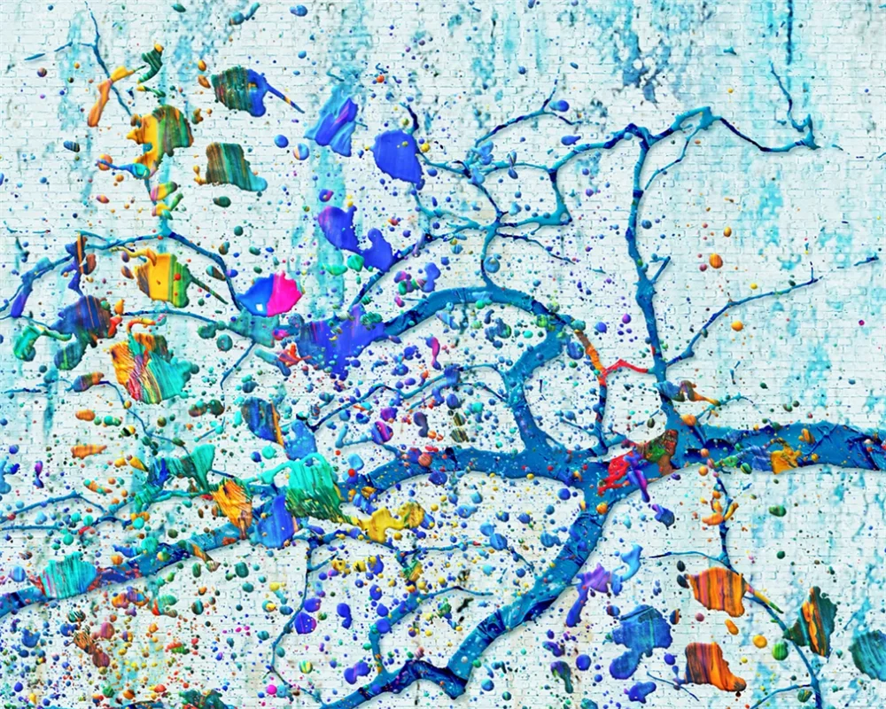 Фотообои на заказ 3D 5D 8D трехмерная картина маслом дерево скандинавский фон Стена