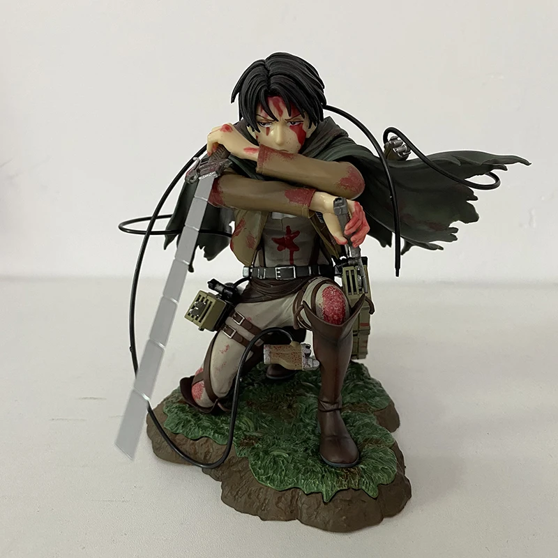 Фигурка Levi из аниме атака на Титанов Artfx J модель поврежденной битвы игрушки кукла