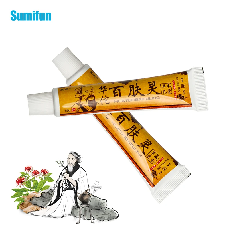 

Sumifun, 1 шт., защита от мазь против зуда кожи, антибактериальный уход, крем от псориаза дерматит экзема, лечение, из трав, медицинская пластырь