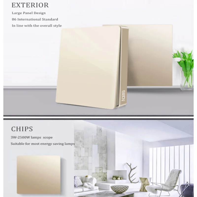 Оригинальный настенный выключатель Aqara умный светильник ZigBee переключатели с