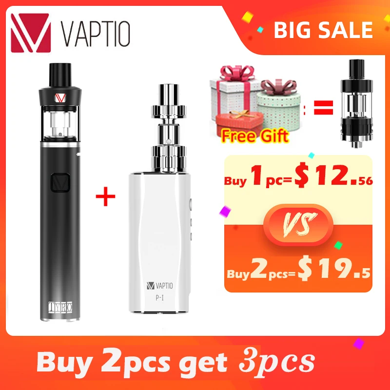【Buy купить 2 получить больше 】электронная сигарета Vaptio P1 Комплект 50 Вт