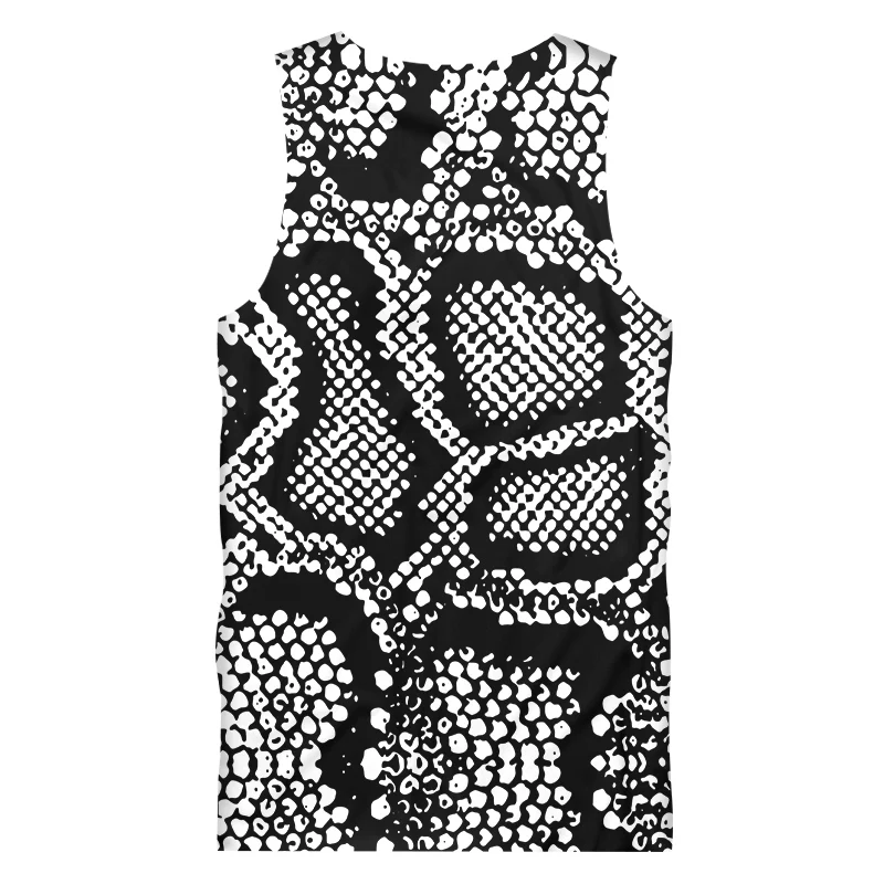 Майка CJLM Мужская с 3D-принтом змеиной кожи летняя большого размера без рукавов |