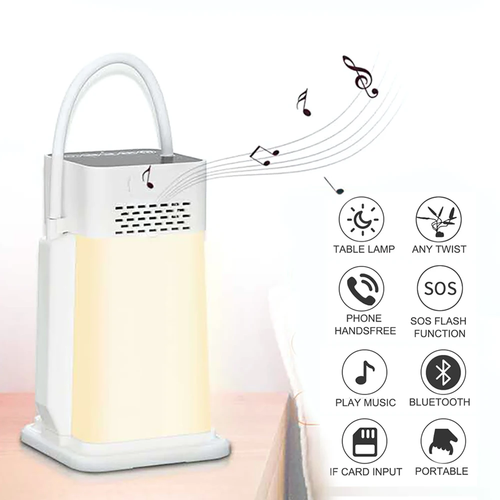 Складной уличный MP3 плеер с Bluetooth динамиком светодиодсветодиодный настольная