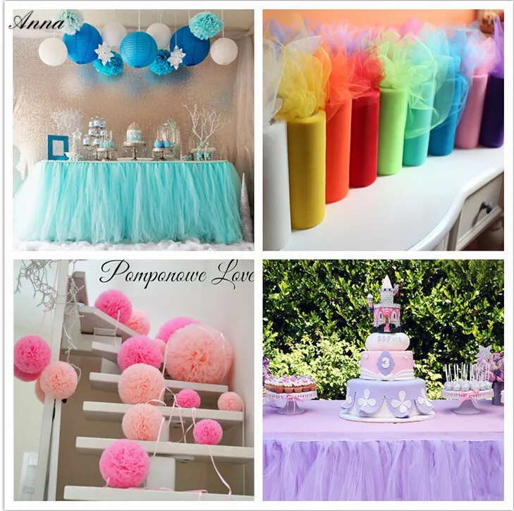 Рулон тюля 15 см 25 ярдов Свадебная вечеринка украшения юбка-пачка сделай сам ткани