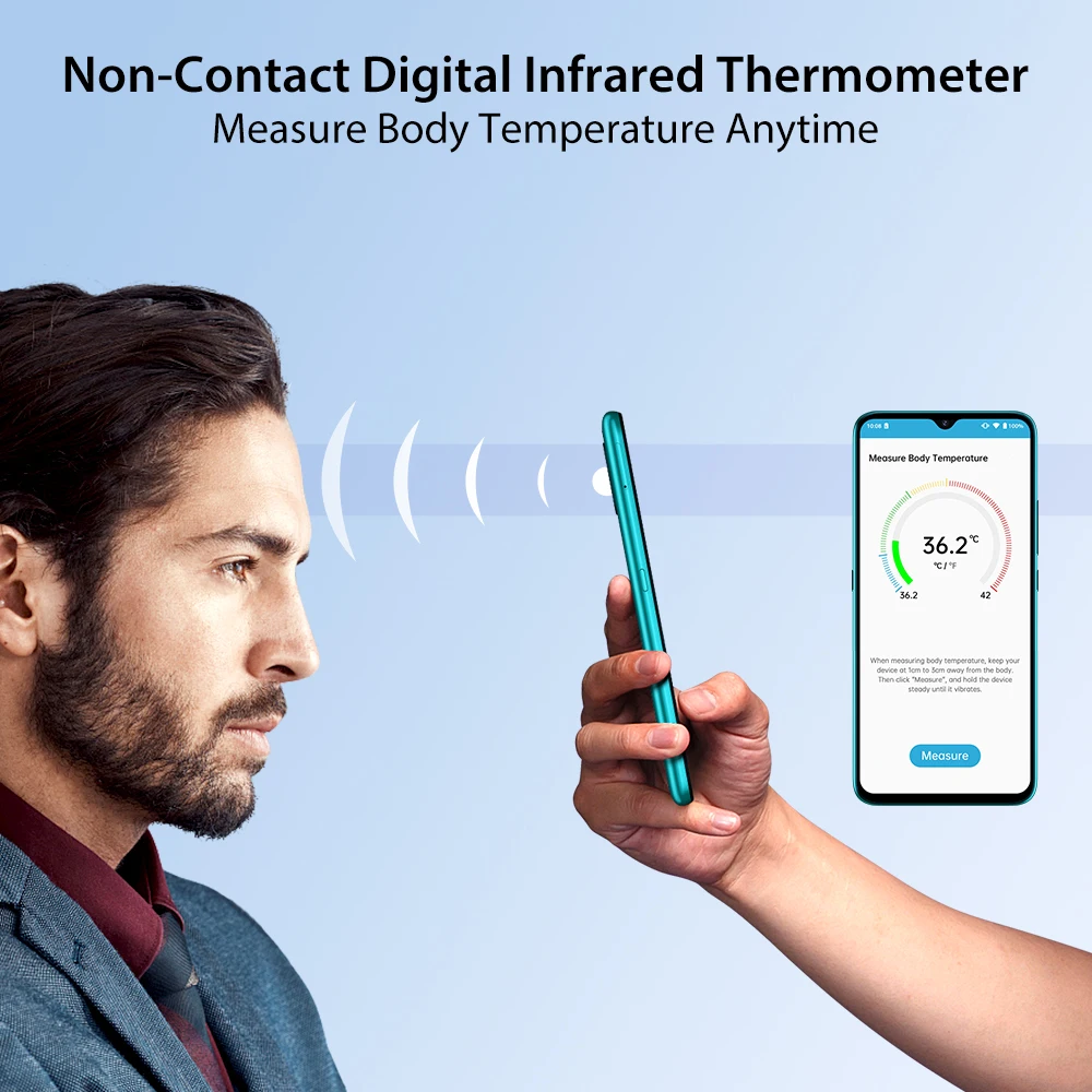 umidigi a7s 6 53 screen smart phone 32gb 4150mah in stock triple camera global version cellphone infrared temperature sensor free global shipping