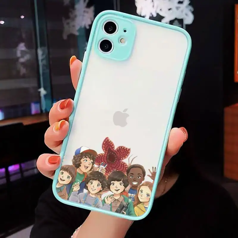

Stranger things Phone Cases matte transparent For iphone 7 8 11 12 plus mini x xs xr pro max cover