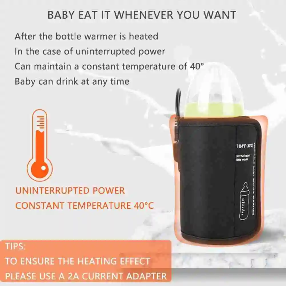 USB подогреватель для детских бутылочек одной бутылки Многофункциональный