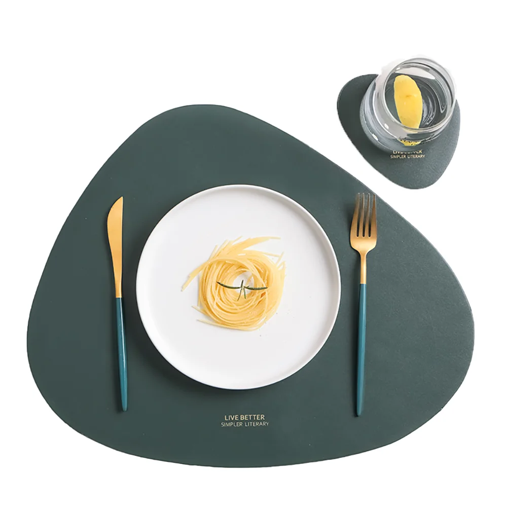 Коврик для столовой посуды теплоизоляционный коврик из искусственной кожи