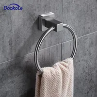Towel Ring Bathroom Hand Towel Holder Circle Rings Door Hanger Towels Rack Bathroom Hardware Set Wall Mount Stainless Steel