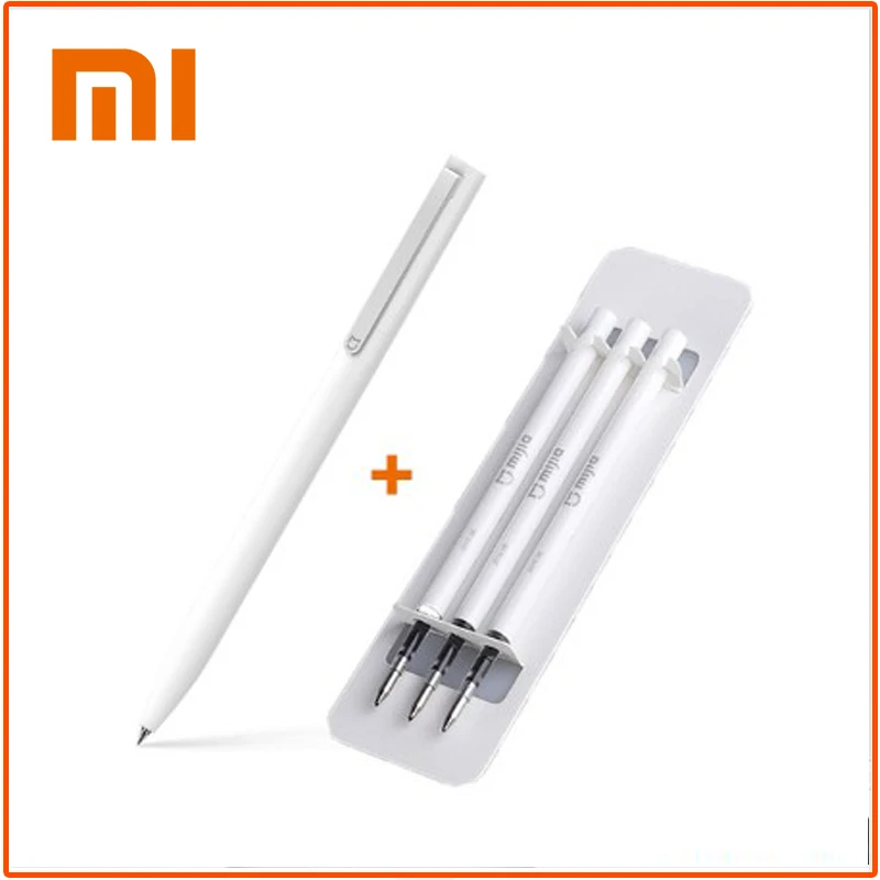 

Original Xiaomi Mijia Sign Pens Durable school stationery Ballpoint pen Smooth Switzerland Refill Japan Ink Pens Black Refill