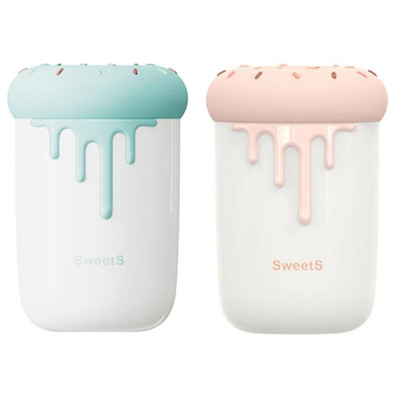 

250Ml Lovely Donut Air Humidifier USB Aromatherapy Diffuser with Romantic LED Lamp Mini Car Water Mist Maker Atomizer