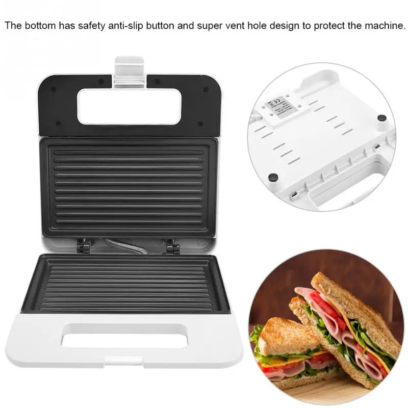 non stick sandwich maker electric waffles toasted sandwich machine breakfast bubble egg cake oven kitchen appliance eu plug 220v free global shipping