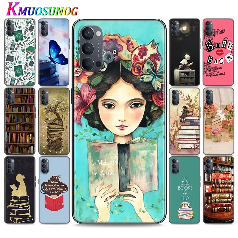

Silicone Cover I love reading Books for OPPO Reno 4 3 Pro 10X Zoom 2 Z F ACE X2 Pro 5G A5 A9 2020 Phone Case