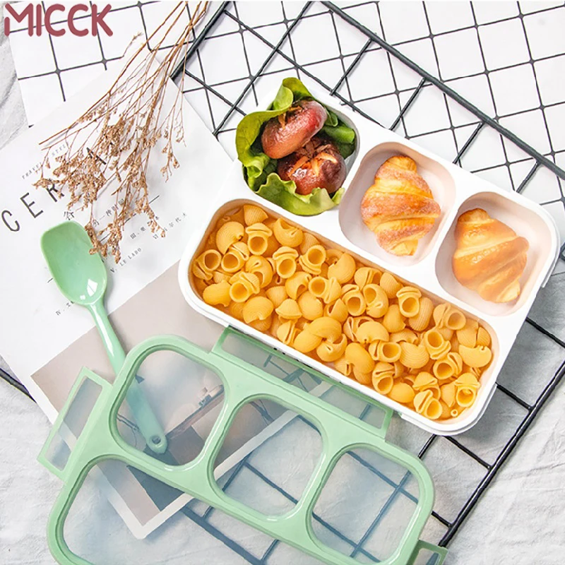 MICCK Ланч-бокс для детей с отсеком Microwavable контейнер для хранения еды новые отсеки герметичные тепловой Bento box