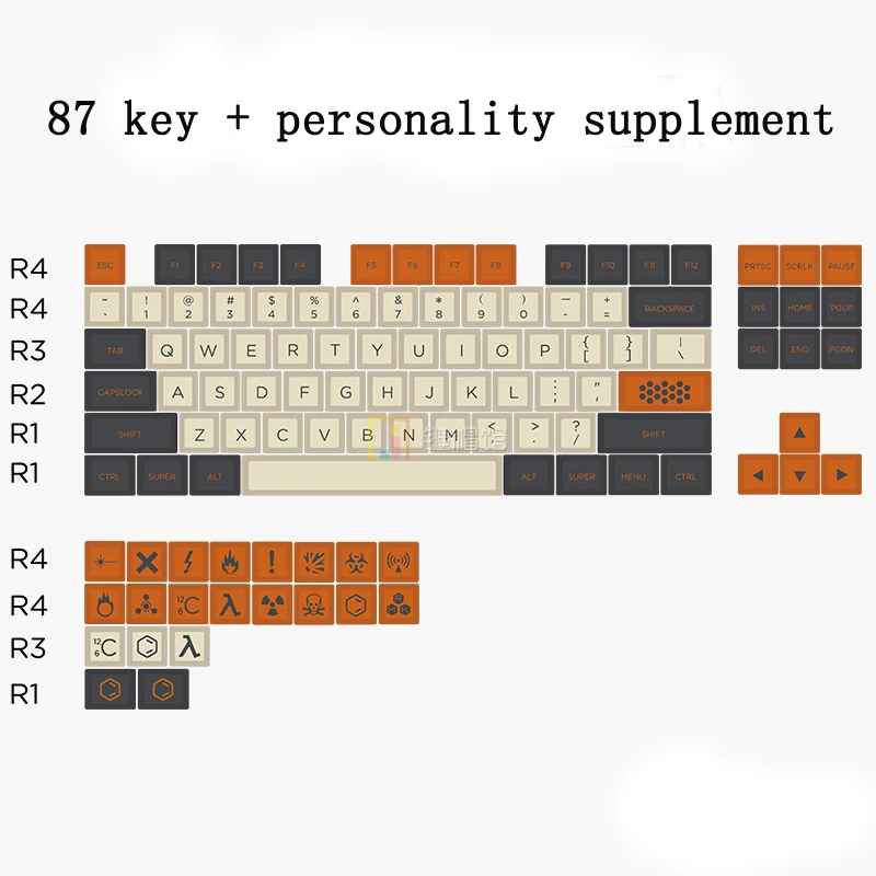 CarbonLarge углеродный цвет PBT термосублимационный колпачок для ключей K70 filco cherry 3000 3850