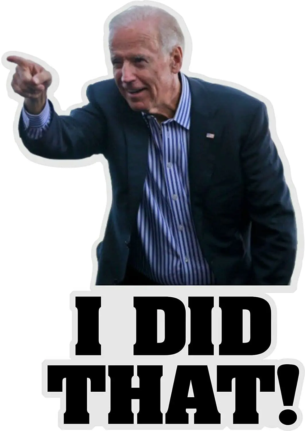 

10 Pieces Of Joe Biden I Did It! Stickers Humor-Joe Biden's Stickers Joe Biden Campaign Logo Imitation Sticker