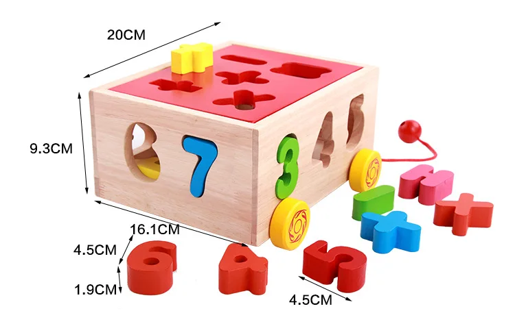 

Children's Educational Early Education Toys Digital Dragged Intelligence Box Shape Paired Building Blocks Children's Toys Gifts