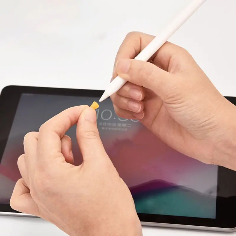 8 пакеты ручка для тачскрина перо чехол Apple Pencil 2nd Generation силиконовый тонкий