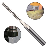1pc milling cutter woodwork double edge 3 175mm solid carbide 2mm dia spiral 2 flutes ball nose end mill cnc engraving bit steel
