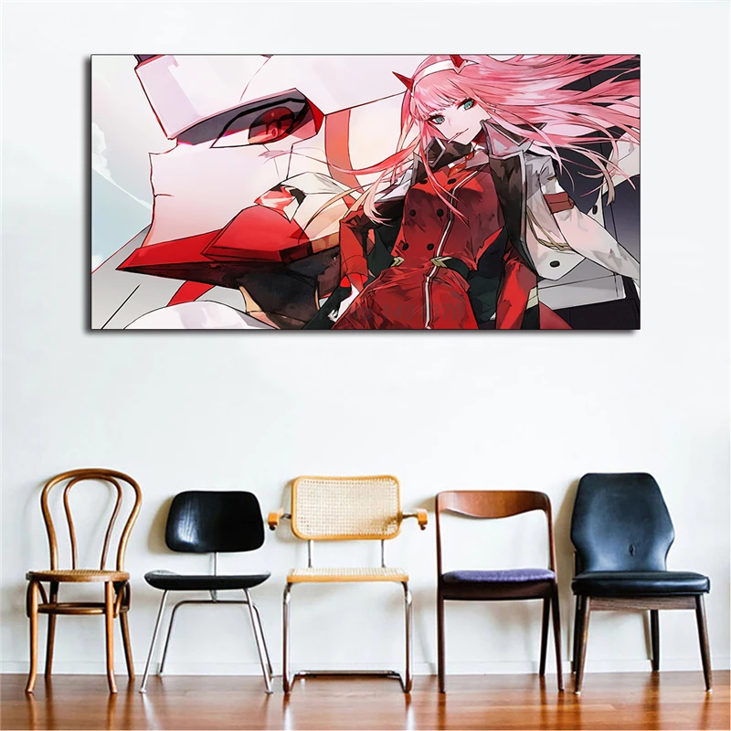 Дорогой в Franxx сексуальные аниме Nordic Стиль настенный художественный холст