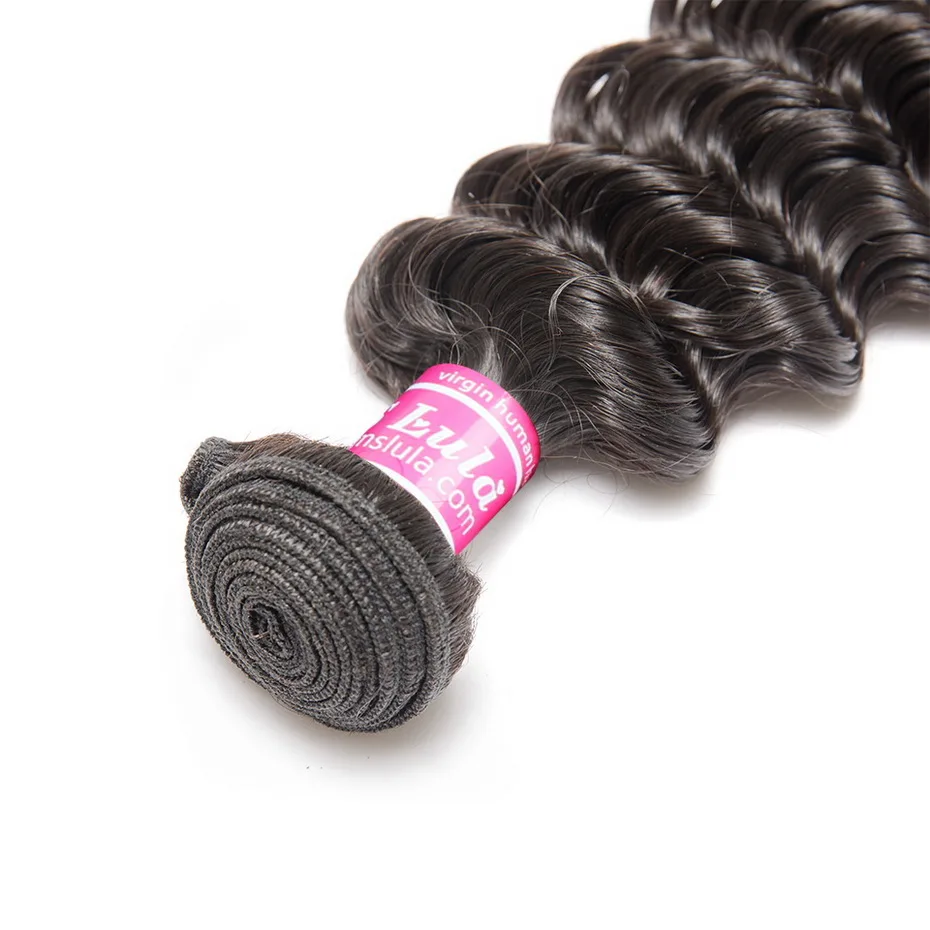 Бразильские пряди волос с глубокой волной 1/3/4 шт. уток MS Lula человеческие волосы не