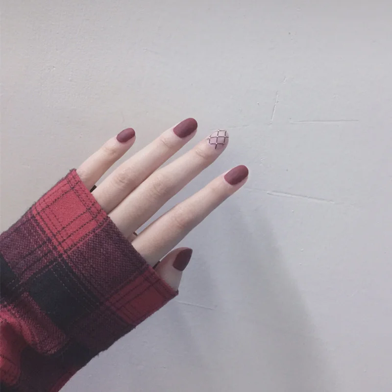 style2 24 шт., цветные декоративные накладки на ногти для свадьбы, невесты, искусственные накладки на ногти с клеем для девочек - Цвет: style2