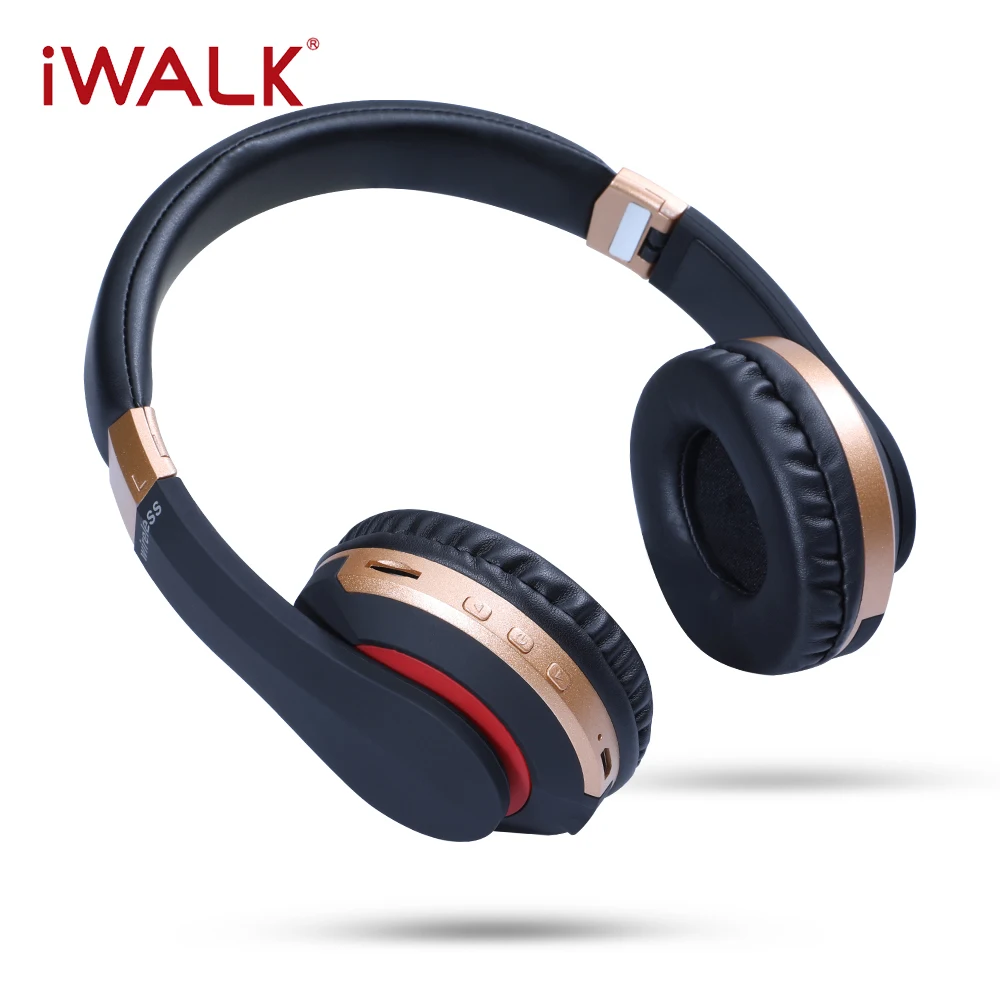 Беспроводная складная гарнитура IWALK Bluetooth 5 0 наушники с длительным временем