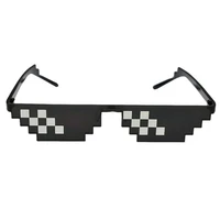 8 bit thug life sunglasses pixelated men women brand party eyeglasses mosaic uv400 vintage eyewear unisex gift toy glasses