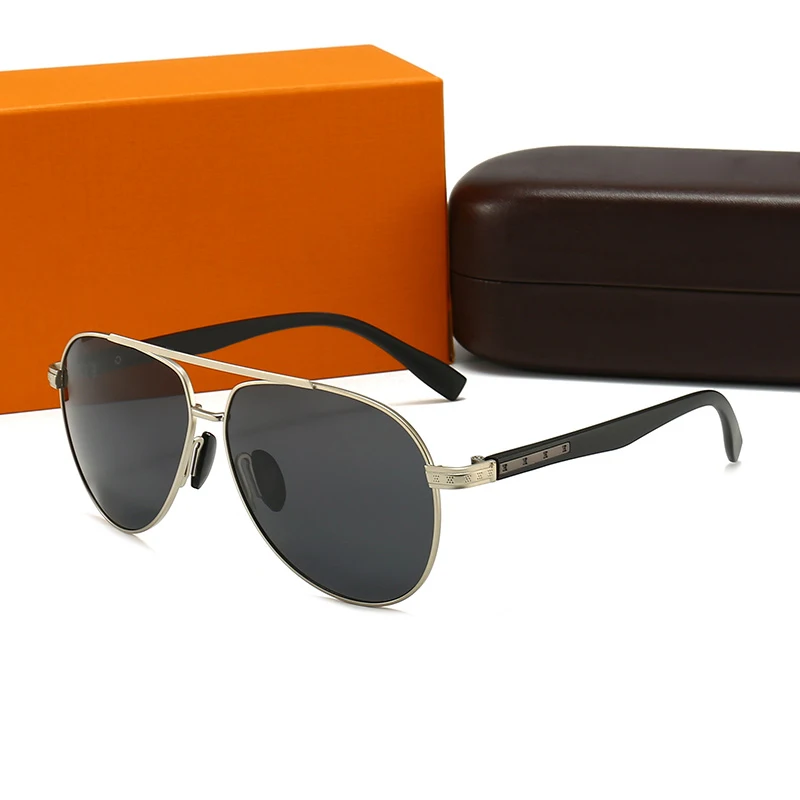 

Солнечные очки GG UV400 для мужчин и женщин, роскошные дизайнерские поляризационные в металлической оправе, в стиле ретро, для вождения автомоб...