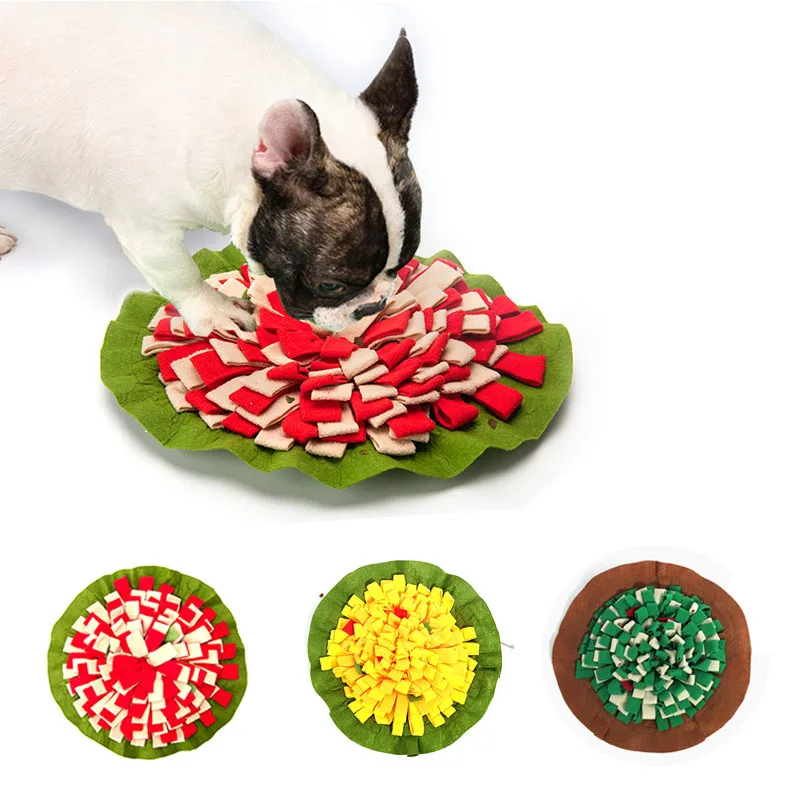 

Коврик для дрессировки домашних питомцев, моющийся коврик с запахом для собак, кошек, игрушка-пазл с потреблением энергии, одеяло для снятия...